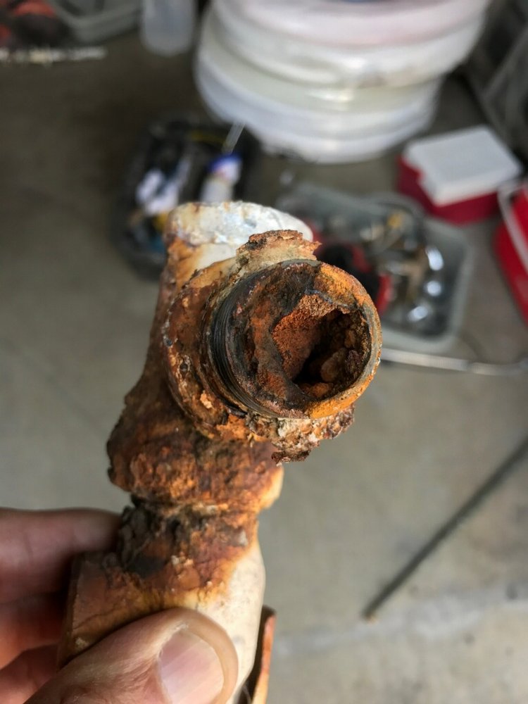 Corroded Galvanized Pipe